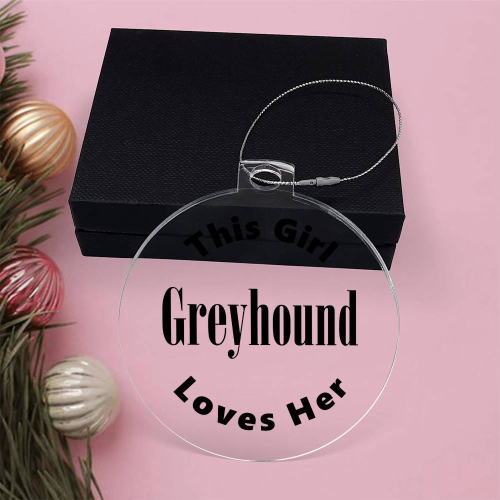 Greyhound - Acrylic Ornament