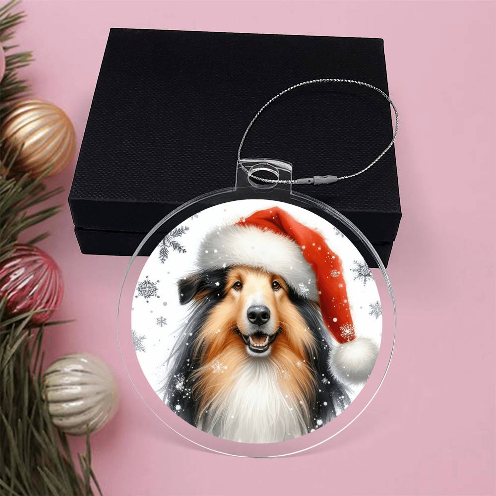 Christmas Dog - Croatian Sheepdog - Acrylic Ornament