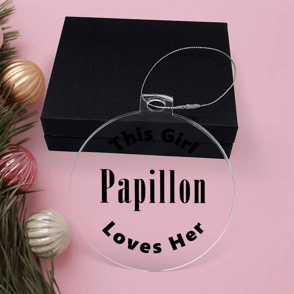 Papillon - Acrylic Ornament