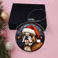 Dog Stained Glass Christmas Design 020 - Acrylic Ornament