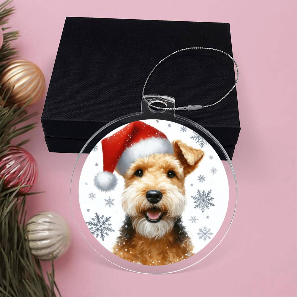 Christmas Dog - Lakeland Terrier - Acrylic Ornament