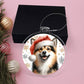 Christmas Dog - Norwegian Buhund - Acrylic Ornament