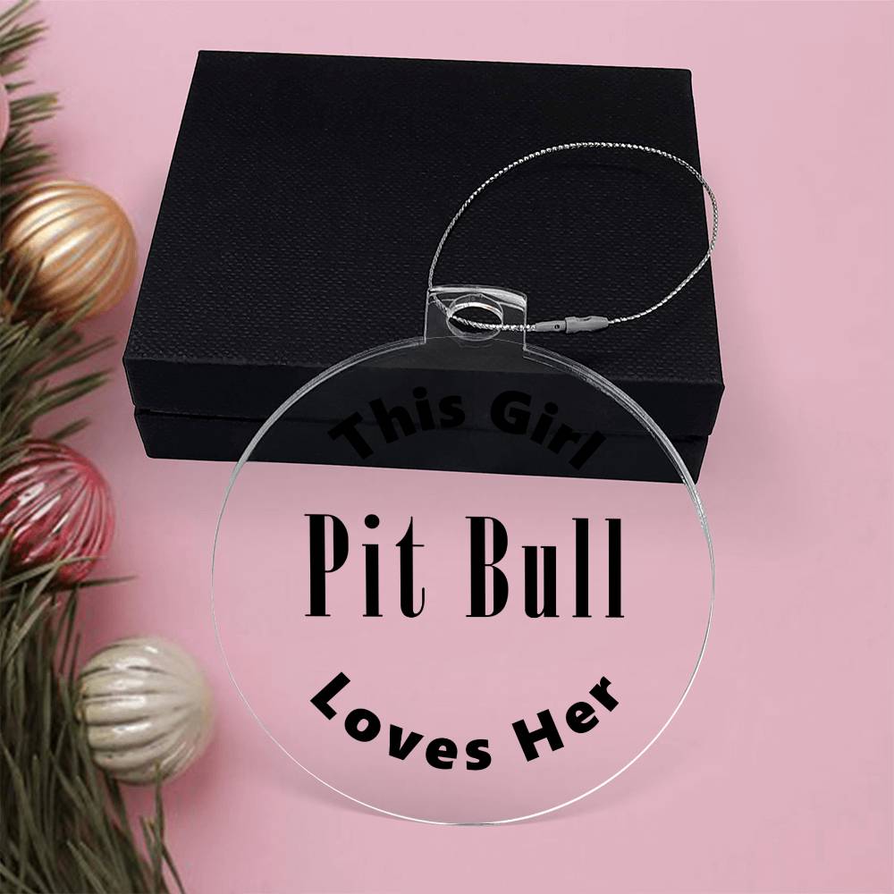 Pit Bull - Acrylic Ornament