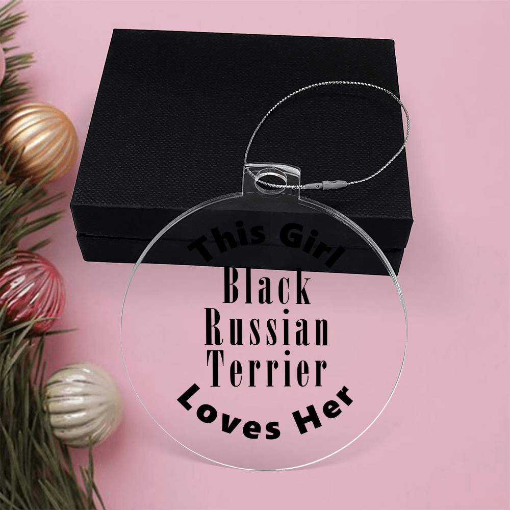Black Russian Terrier - Acrylic Ornament