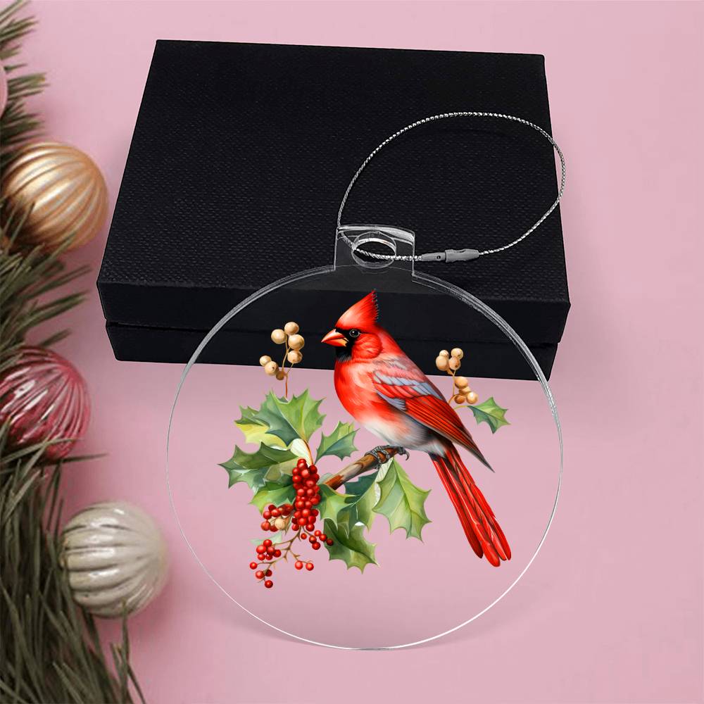 Christmas Cardinal Collection Acrylic Ornaments For - Temu