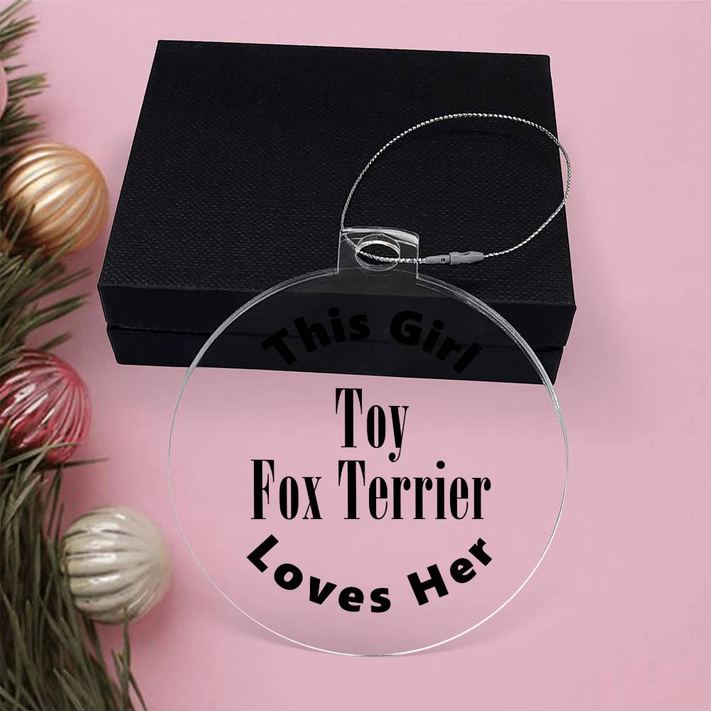 Toy Fox Terrier - Acrylic Ornament
