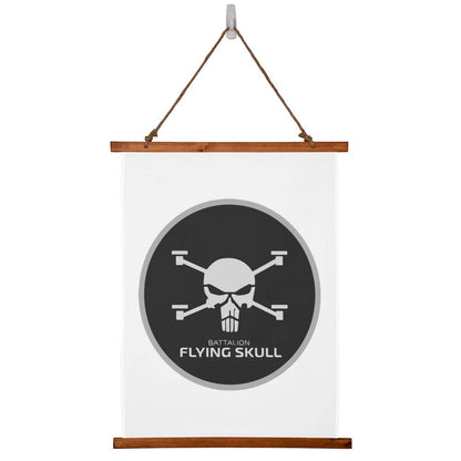 Flying Skull Battalion (Ukraine) - 26" x 36" Wood Framed Wall Tapestry