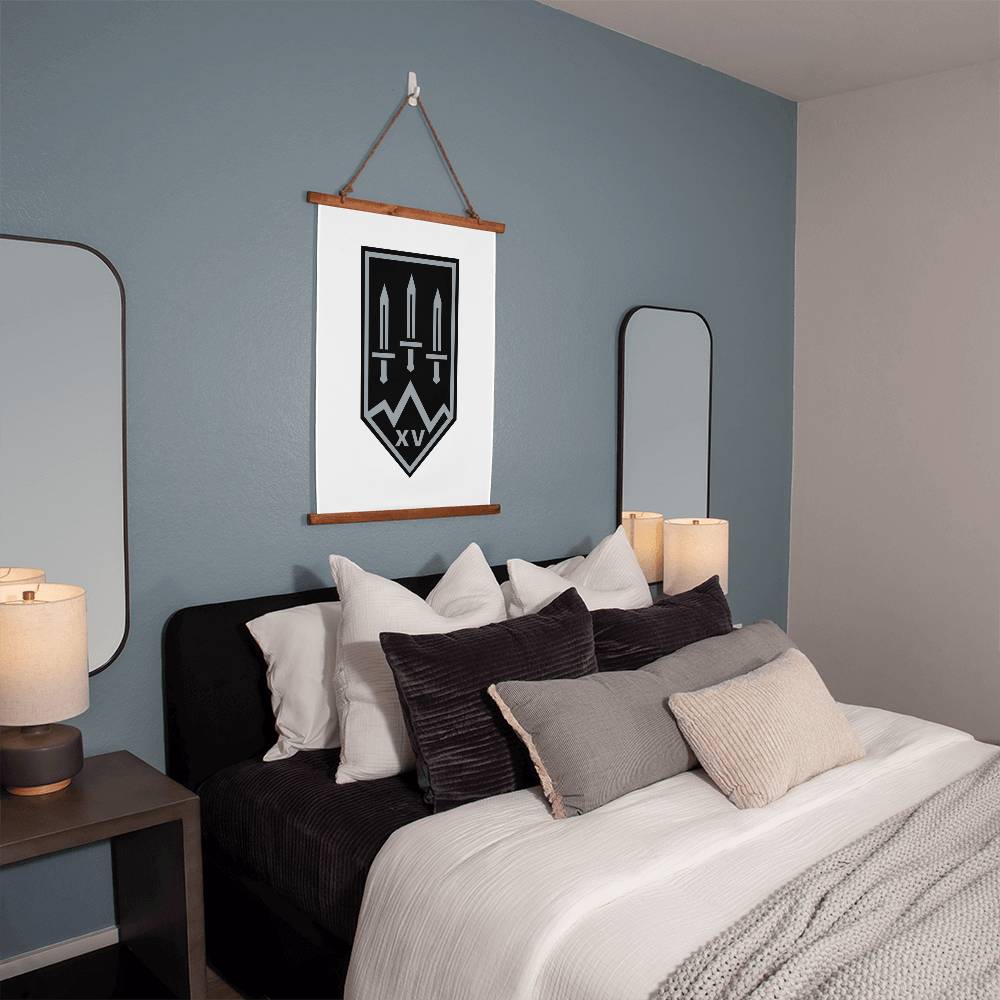15th Operational Assignment Brigade Kara-Dag (Ukraine) - 26" x 36" Wood Framed Wall Tapestry