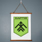 13th Operational Assignment Brigade Khartia (Ukraine) - 26" x 36" Wood Framed Wall Tapestry