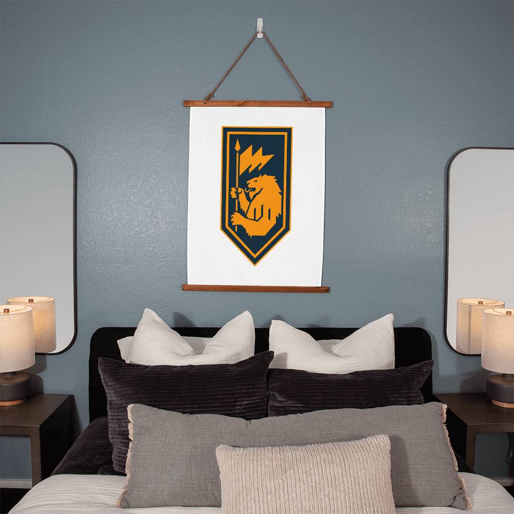 60th Mechanized Brigade (Ukraine) - 26" x 36" Wood Framed Wall Tapestry