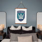 414th Unmanned Strike Aviation Brigade Birds of Madyar (Ukraine) - 26" x 36" Wood Framed Wall Tapestry
