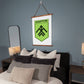 13th Operational Assignment Brigade Khartia (Ukraine) - 26" x 36" Wood Framed Wall Tapestry