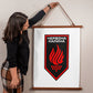 14th Operational Assignment Brigade Chervona Kalyna (Ukraine) - 26" x 36" Wood Framed Wall Tapestry