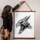 424th Unmanned Systems Battalion Svarog (Ukraine) - 26" x 36" Wood Framed Wall Tapestry