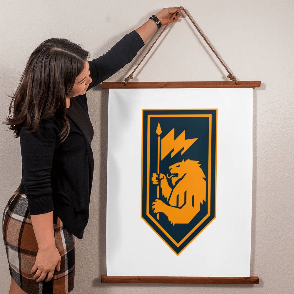 60th Mechanized Brigade (Ukraine) - 26" x 36" Wood Framed Wall Tapestry