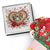 12. A True Love Story Never Ends - Forever Love Necklace And Sweet Devotion Flower Bouquet Bundle