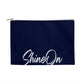 - 12.5" x 8.5" Large Fabric Zippered Pouch