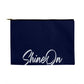 - 12.5" x 8.5" Large Fabric Zippered Pouch