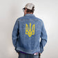 Tryzub (Yellow) - Men's DTG Denim Jacket