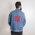Stylized Tryzub (Red) - Men's DTG Denim Jacket