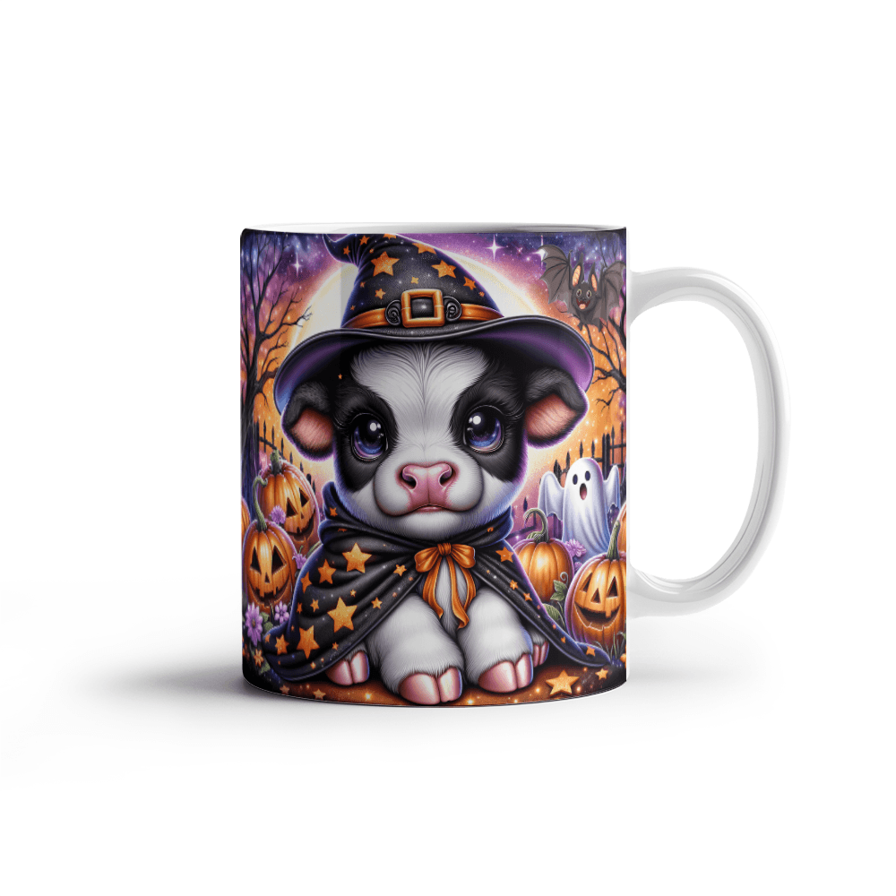 Halloween Highland Cow 17 - 11oz White Ceramic Mug