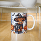 Halloween Highland Cow 08 - 11oz White Ceramic Mug