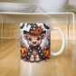 Halloween Highland Cow 02 - 11oz White Ceramic Mug