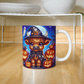 Halloween Highland Cow 11 - 11oz White Ceramic Mug