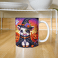 Halloween Highland Cow 19 - 11oz White Ceramic Mug