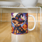 Halloween Highland Cow 13 - 11oz White Ceramic Mug