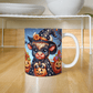 Halloween Highland Cow 07 - 11oz White Ceramic Mug