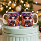 Halloween Highland Cow 04 - 11oz White Ceramic Mug