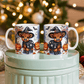 Halloween Highland Cow 08 - 11oz White Ceramic Mug