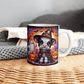 Halloween Highland Cow 10 - 11oz White Ceramic Mug
