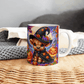 Halloween Highland Cow 13 - 11oz White Ceramic Mug