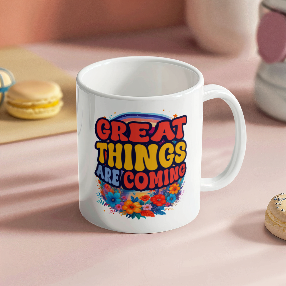 Great Things Are Coming - 11oz White Ceramic Mug