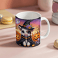 Halloween Highland Cow 19 - 11oz White Ceramic Mug