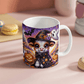 Halloween Highland Cow 04 - 11oz White Ceramic Mug