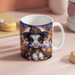 Halloween Highland Cow 17 - 11oz White Ceramic Mug