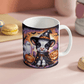 Halloween Highland Cow 10 - 11oz White Ceramic Mug