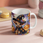 Halloween Highland Cow 13 - 11oz White Ceramic Mug