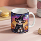 Halloween Highland Cow 14 - 11oz White Ceramic Mug