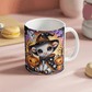 Halloween Highland Cow 06 - 11oz White Ceramic Mug