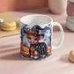 Halloween Highland Cow 18 - 11oz White Ceramic Mug