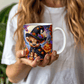 Halloween Highland Cow 13 - 11oz White Ceramic Mug