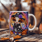 Halloween Highland Cow 01 - 11oz White Ceramic Mug
