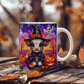 Halloween Highland Cow 05 - 11oz White Ceramic Mug