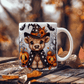 Halloween Highland Cow 02 - 11oz White Ceramic Mug