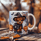 Halloween Highland Cow 08 - 11oz White Ceramic Mug