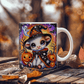 Halloween Highland Cow 06 - 11oz White Ceramic Mug